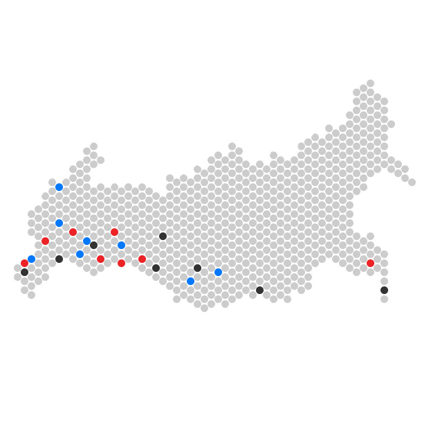 Города точки. Карта города с точками.